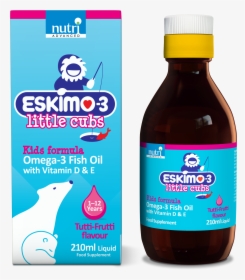 Eskimo Little Cubs, 210ml, Tutti Frutti - Fish Oil, HD Png Download, Free Download