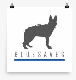 K9 Blue Saves / Poster - Black Norwegian Elkhound, HD Png Download, Free Download