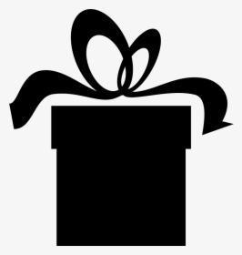Christmas Present Silhouette Png, Transparent Png, Free Download