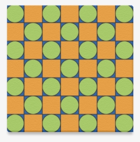 Green And Orange Geometric Pattern Canvas Print 6"x6" - Dct Basis Functions, HD Png Download, Free Download