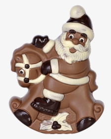 Santa On Rocking Horse - Figurine, HD Png Download, Free Download