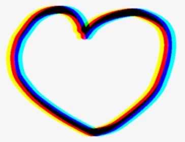 Clip Art Heart Corazon Glitch Tumbler - Heart, HD Png Download, Free Download