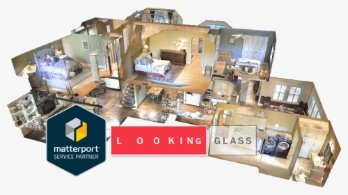 Looking Glass Becomes A Matterport Service Partner - Matterport Virtual Tour, HD Png Download, Free Download