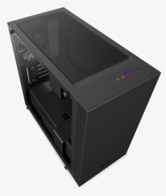 Microatx Pc Gaming Case - Nzxt H400 Microatx Pc Gaming Case Tempered Glass, HD Png Download, Free Download