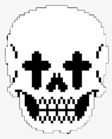 #pixel #pixeled #pixelesskull #skull #cross #black - Circle, HD Png Download, Free Download
