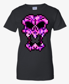 Pixel Skull Tshirt T Shirt & Hoodie - Gender Reveal Football Shirt, HD Png Download, Free Download