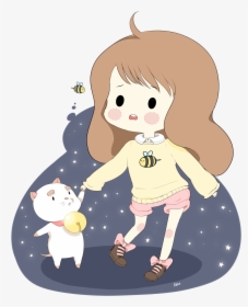 Bee & Puppy Cat Fan Art  submitted By Candysugarshop - Bee And Puppy Cat Png, Transparent Png, Free Download