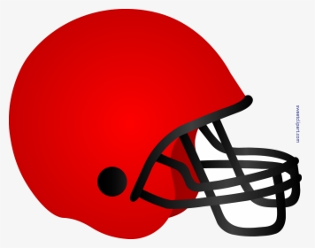 Football Helmet Red Clip Art Transparent Png - Clipart Transparent Background Football Helmet, Png Download, Free Download