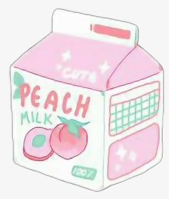 #aesthetic #aestheticsticker #milk #peach #peachmilk - Aesthetic Png, Transparent Png, Free Download