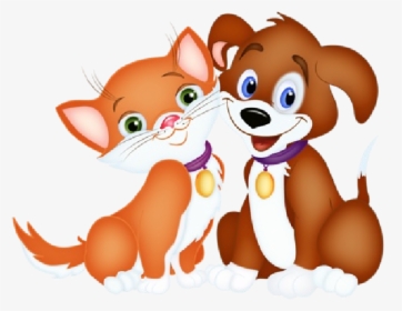 Clipart Puppy Cat - Мультяшные Собаки На Новый Год, HD Png Download, Free Download