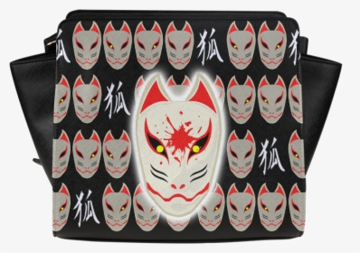 Japanese Fox Mask Satchel Bag - Illustration, HD Png Download, Free Download