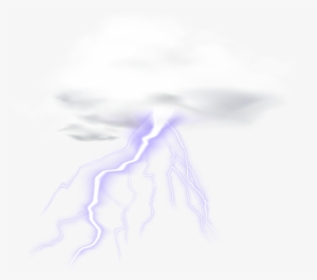 Lightning Cloud Transparent Clip Art Png Image - Weather Forecasting, Png Download, Free Download