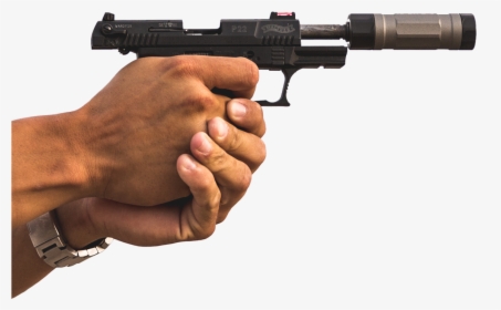 Silenced Pistol Png, Transparent Png, Free Download