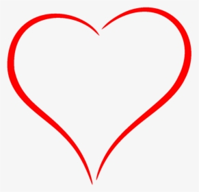 Heart Outline Red Png - Heart, Transparent Png, Free Download