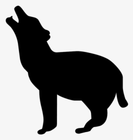 Silhouette, Drawing, Outline, Wolf, Animal, Zoo, Logo, HD Png Download, Free Download