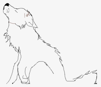 Wolf Outline Colour In If Want - Dog Licks, HD Png Download, Free Download
