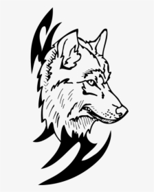 White Wolf Clipart Carnivore - Wolf Head Wolf Colouring Ins, HD Png Download, Free Download