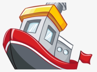 Fishing Boat Clipart Transportation - Cartoon Ship Vector, HD Png Download, Free Download
