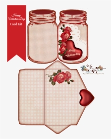 Mason Jar Clipart Valentine, HD Png Download, Free Download