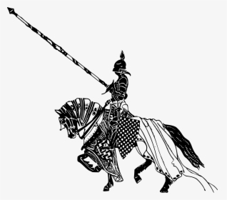 Transparent Knight Clip Art - Black And White Knight, HD Png Download, Free Download