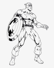 The Captain Americas Confusion Once Coloring For Kids - Captain America To Color, HD Png Download, Free Download