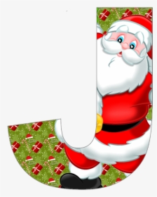 Pin Christmas Alphabet Letter Clip Art - Christmas Alphabet Letters Santa Claus, HD Png Download, Free Download