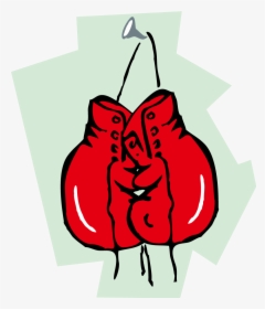 Boxing Glove Clip Art Cartoon Red Boxing Gloves Vector - Boxing Glove, HD Png Download, Free Download