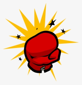 Boxing Gloves Punching Clip Art - Cartoon Boxing Glove Punch, HD Png Download, Free Download