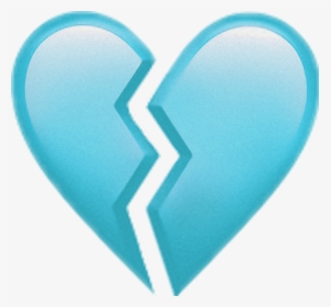 #brokenheart #blue #aesthetic #emoji #freetoedit , - Sad Love Broken Heart, HD Png Download, Free Download