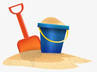 Beach Bucket Clipart - Bucket Beach Sand Png, Transparent Png, Free Download