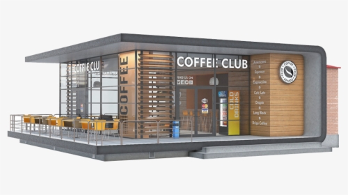 Coffee Shop 3d Model, HD Png Download, Free Download