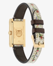 Gucci G-frame Mother Of Pearl Flower Dial Pvd Gold - Watch, HD Png Download, Free Download