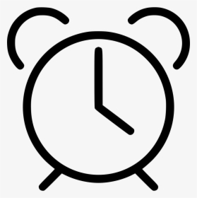 Alarm Clock Clipart Black Png, Transparent Png, Free Download