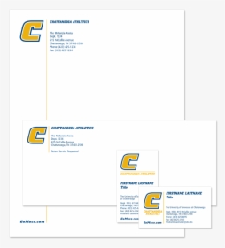 Athletics Letterhead, Envelope And Business Cards - University Of Tennessee At Chattanooga, HD Png Download, Free Download