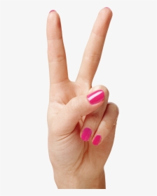 Transparent One Finger Clipart - 2 Fingers No Background, HD Png Download, Free Download