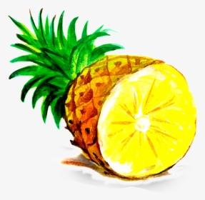 Pineapple Cartoon Transparent - Transparent Pineapple Png Cartoon, Png Download, Free Download