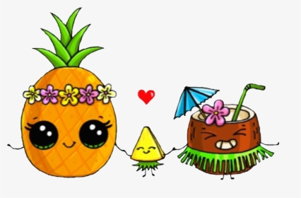 #lai #luau #pineapple #coconut #hulua #mydrunkenmonkey - Food Draw So Cute, HD Png Download, Free Download
