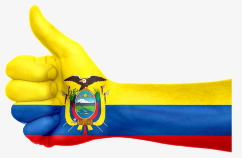 Ecuador, Flag, Hand, National, Fingers, Patriotic - Imagen De Mi Bello Ecuador, HD Png Download, Free Download