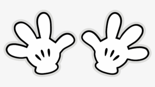 Free Printable Mickey Mouse Gloves, Number 2 - Manos De Mickey Mouse, HD Png Download, Free Download