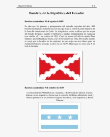 Bandera Del 10 De Agosto De 1809 Ecuador, HD Png Download, Free Download