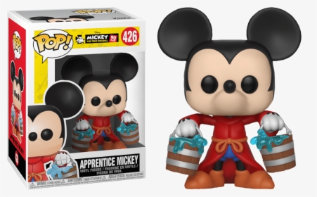 Apprentice Mickey 90th Anniversary Pop Vinyl Figure - Mickey Mouse 90 Th Funko Pop, HD Png Download, Free Download