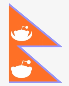 Nepal-style Flag Of Reddit , Png Download, Transparent Png, Free Download