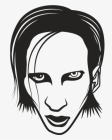 Marilyn Manson Clipart , Png Download - Marilyn Manson Drawing Easy, Transparent Png, Free Download