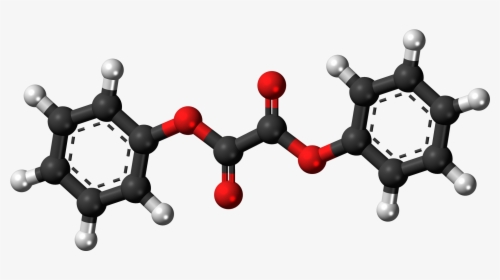 Ball And Stick Model Of The Diphenyl Oxalate Molecule - Diphenyl Oxalate, HD Png Download, Free Download