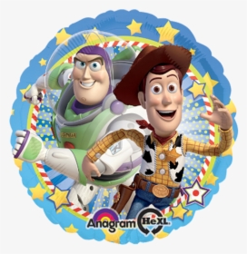 1 Toy Story Woody & Buzz Foil Balloon , Png Download - Toy Story Buzz Y Woody, Transparent Png, Free Download