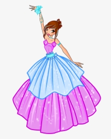Collection Of Free Gowned Anime Download On - Ball Gown Winx Club, HD Png Download, Free Download