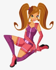 Winx Club Who Looks Best With Pigtails - Winx Flora Season 5, HD Png Download, Free Download
