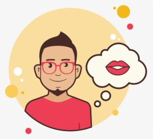 Transparent Kiss Vector Png - Girl Have Question Png, Png Download, Free Download