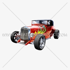 With Flames Production Ready - Hot Rod, HD Png Download, Free Download