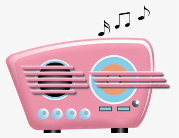 Radio, Retro, Pink, Old, Nostalgia, Music, Sound - Vintage Radio, HD Png  Download - kindpng
